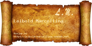 Leibold Marcellina névjegykártya